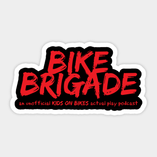 Bike Brigade in Red Sticker